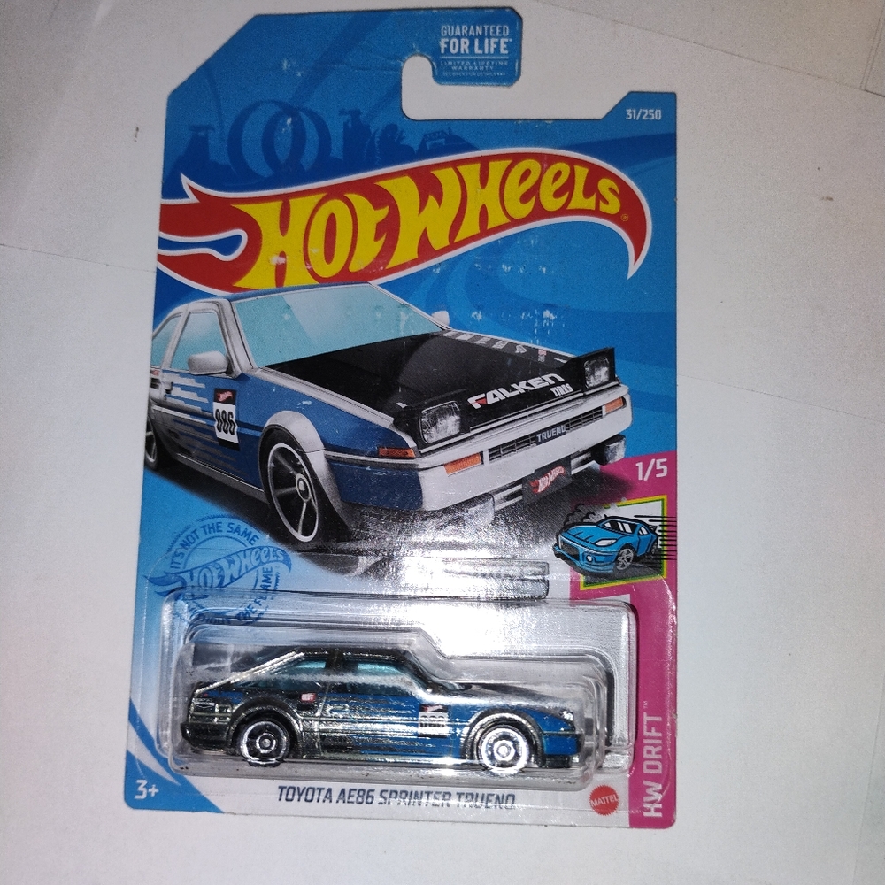 Hot Wheels Walmart Exclusive ZAMAC HW Drift Toyota AE86 Sprinter Trueno
